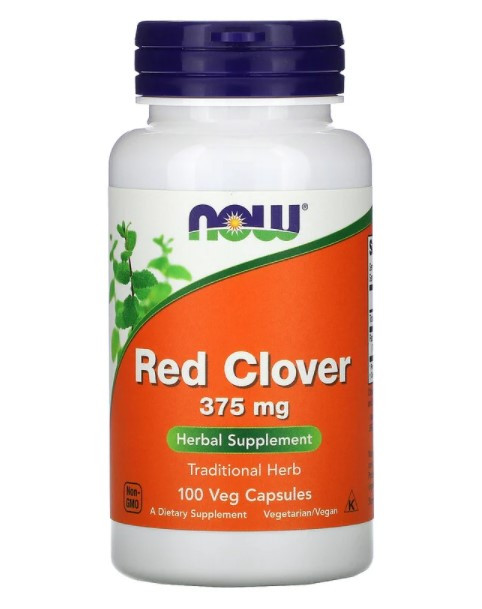 Червона конюшина NOW Red Clover 375 mg 100 вегетаріанських капсул
