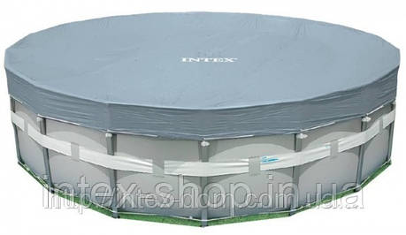 Intex 28041/57900 Тент для каркасних басейнів Розмір: 549 х 20 см (діаметр), фото 2