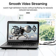 Мережевий кабель Ethernet патч-корд Ugreen Cat7 F/FTP 10Gb/s Lan Cable 15м (чорний) NW107, фото 5
