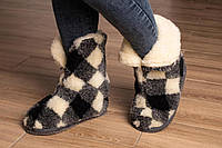 Чуні високі, тапочки з овечої вовни Квадро-4 100™ 35-45р