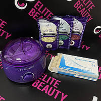 Професійний набір для депіляції (воскоплав,віск 100 гр,шпателі)