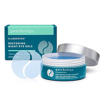 Гідрогелеві патчі з ретинолом і пептидами Patchology FlashPatch Restoring Night Eye Gels