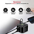 Мережевий зарядний пристрій Promate PowerCube-PD80 Вт, 2хUSB-C + 3xUSB-A Black (powercube-pd80.black), фото 5