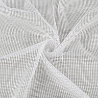 Сетка тюль с нитью плотной белой, белая с утяжелителем, ш.300 (37623.004)