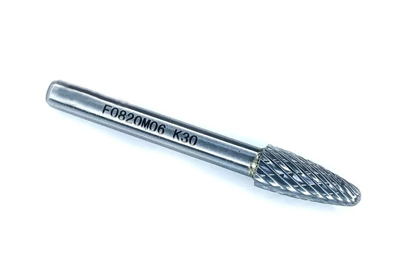 Борфреза твердосплавна сфероконическая (тип F) Ф 8,0 хв.6 ВК8 65/20 (IS)