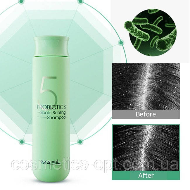 Шампунь глибокого очищення з пробіотиками Masil 5 Probiotics Scalp Scaling Shampoo, 300 мл