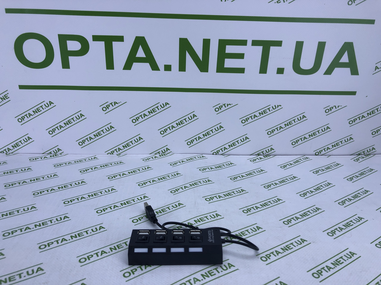 Перехідник USB-хаб на 4 входи з перемикачем Hub4USB, фото 1