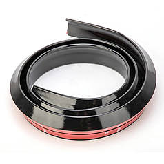 Універсальний лип спойлер на багажник Samurai (Чорний глянець)