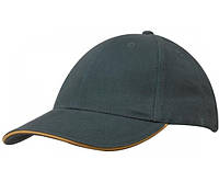 Кепка сендвич с кантом Brushed Cotton Cap with Trim