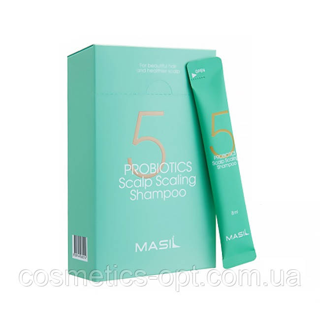 Шампунь глибокого очищення з пробіотиками Masil 5 Probiotics Scalp Scaling Shampoo, 8 мл