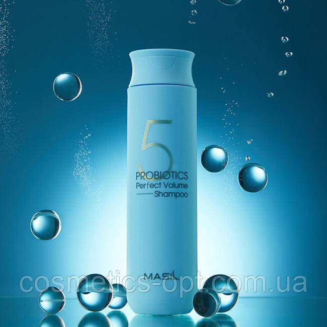 НАДІРВАНА КОРОБОЧКА! Шампунь із пробіотиками для об'єму волосся Masil 5 Probiotics Perfect Volume Shampoo, 300 мл
