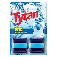 Ароматизированный блок для туалета Tytan Blue Water, 2*50 г