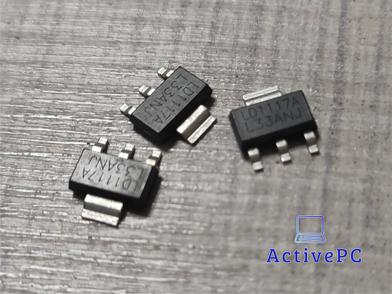 LD1117AG-50 SOT-223 5.0V 1.0A лінійний стабілізатор с низьким падінням напруги, фото 1