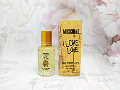 Оригінальні олійні жіночі парфуми Moschino I Love Love (Москіно Ай Лав Лав) 12 мл