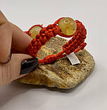 Браслет детский  красная нить  из янтарем,  браслет дитячий з бурштину з красною ниткою, фото 4