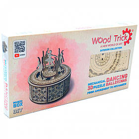 Дерев'яний конструктор Wood Trick Танцюючі балерини, 48 деталей.Техніка збірки - 3d пазл