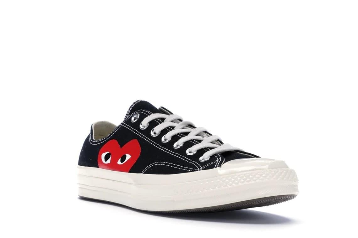 Кеди жіночі Converse Comme Des Garcons Play Black конверси олл старий з сердечком низькі Чорні