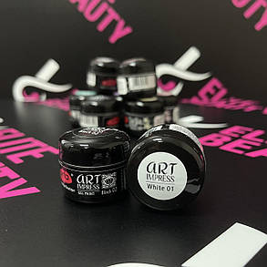 Гель фарба Art Impress gel paint PNB White, 5 мл, фото 1