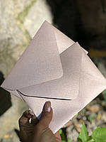 Подарочный конверт С6 из перламутровой бумаги Розовое золото