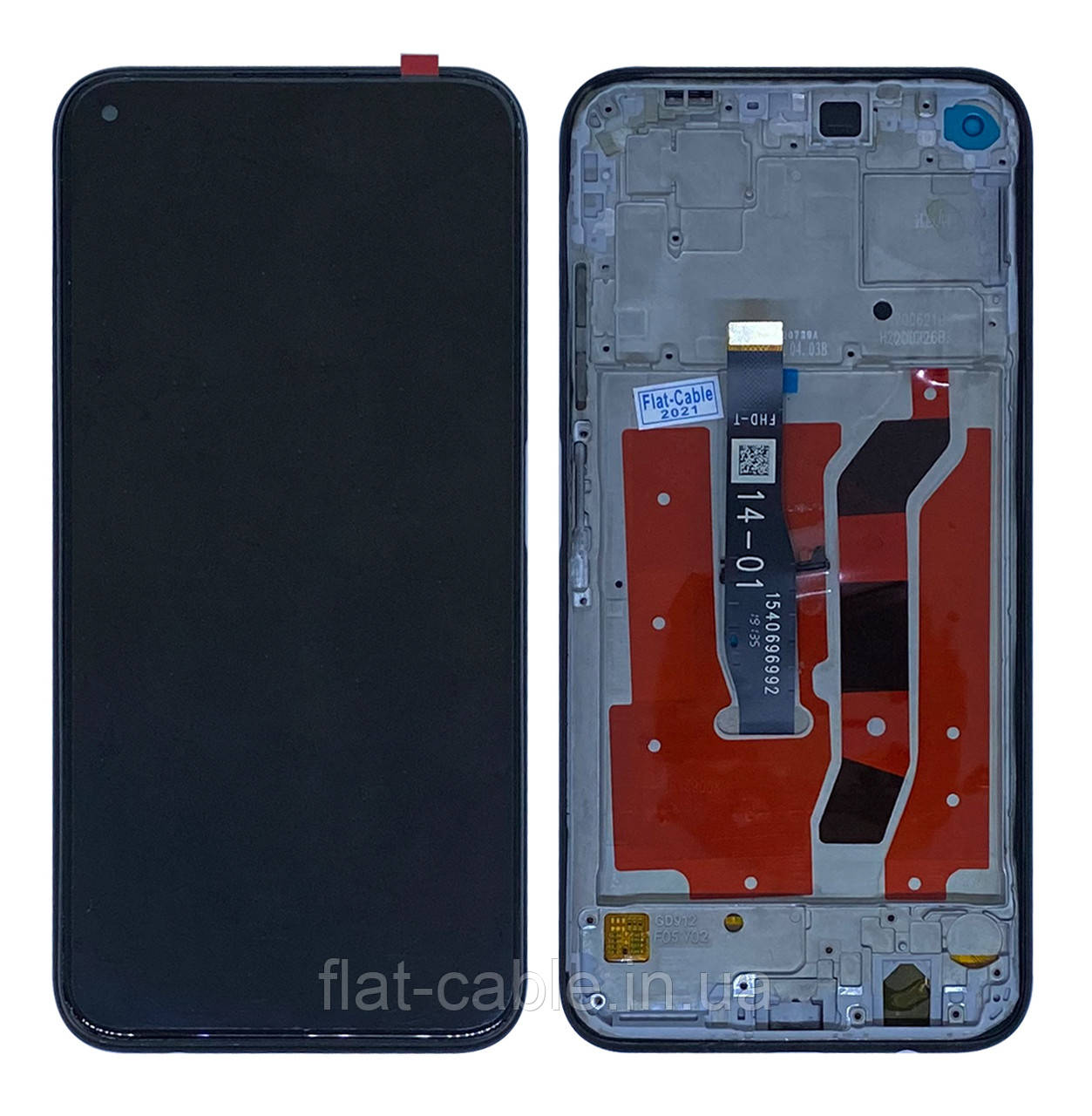 Дисплей + сенсор Huawei P40 Lite Чорний (PRC) в рамці