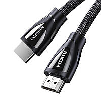 Кабель HDMI v2.1 UGREEN 2м 8K60Hz 4K120Hz 2K144Hz 3D 48Gbps HDR (черный) HD140