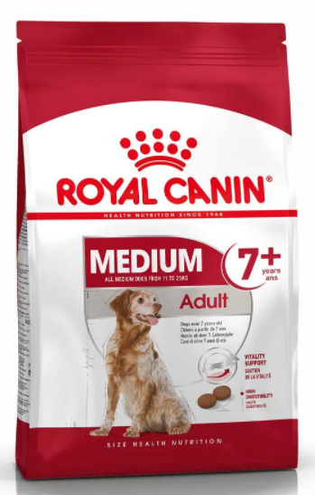 Сухий корм Royal Canin (Роял Канін) MEDIUM ADULT 7+ для собак старше 7 років середніх порід , 4 кг