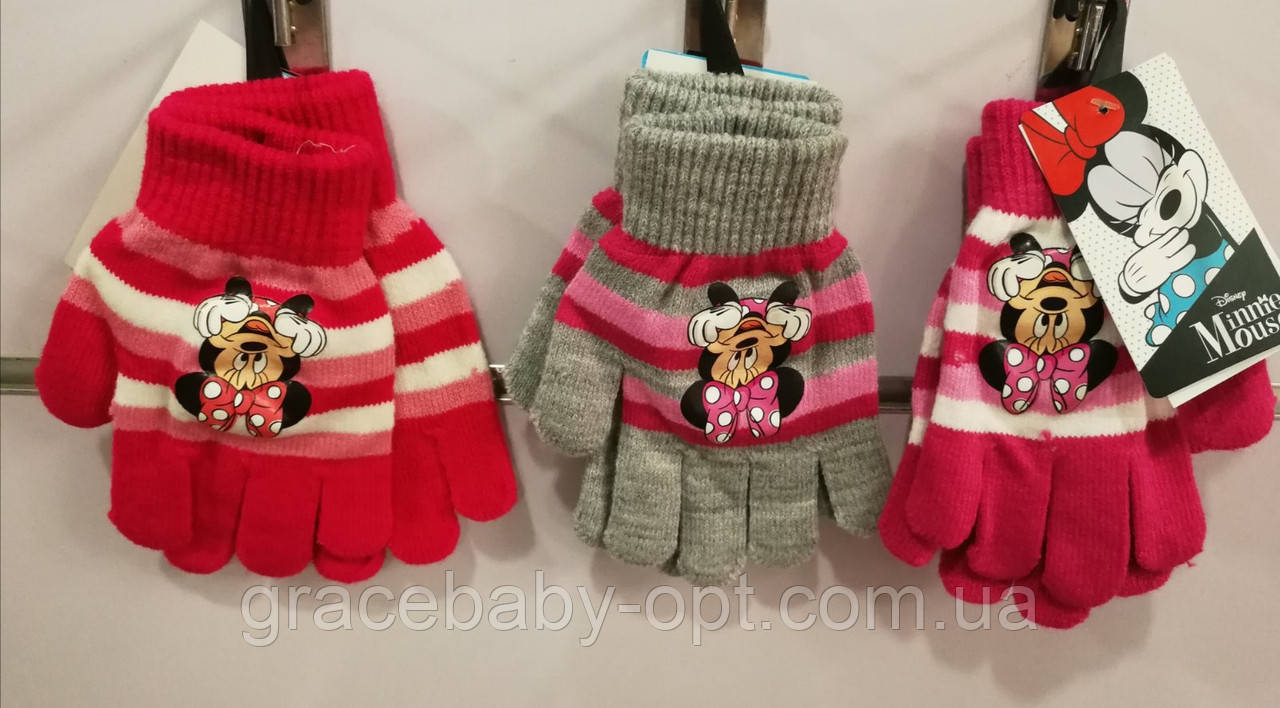 Рукавички для дівчат оптом, DISNEY, № 08809