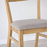 Стілець "Міка" Ясень натуральний, тканина Шотландія мокко, фото 3