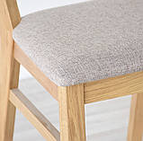 Стілець "Міка" Ясень натуральний, тканина Шотландія мокко, фото 5