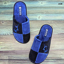 Тапочки для хлопчика підліткові Белста сині махрові, фото 4