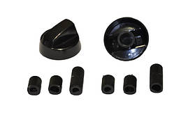 Ручка для духовки і плити, універсальна (чорна) d=42 (5 валів)