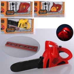 Набір інструментів 517-1-2-10 пила, рухома стрічка, 3види, муз., світло, бат., кор.,37-15-10см., фото 1