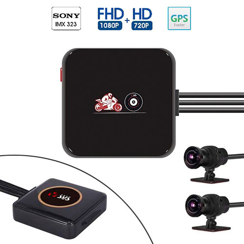 Відеореєстратор для мотоцикла 1080p Wi-Fi VSYS P6L, GPS, ДУ, IP68, фото 1