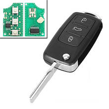 Ключ запалювання, чіп ID48 1J0959753DA, 3 кнопки, для Volkswagen, Seat, Skoda