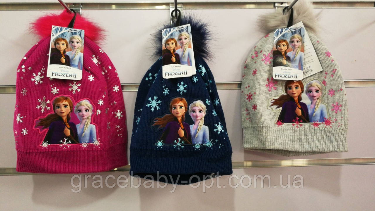 Шапки для дівчат оптом, Disney, 52-54 см, № 08803