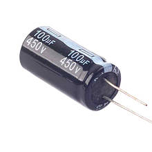 Конденсатор електролітичний алюмінієвий 10шт, 100мкФ 450В 105С