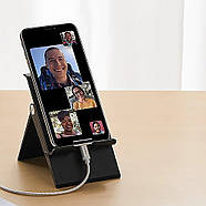 Телескопічна підставка для телефону прогумована  Ugreen Adjustable Portable Stand (чорна) LP247, фото 2