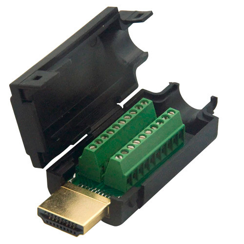 Перехідник HDMI 2.0 коннетор штекер тато - клемники 19pin