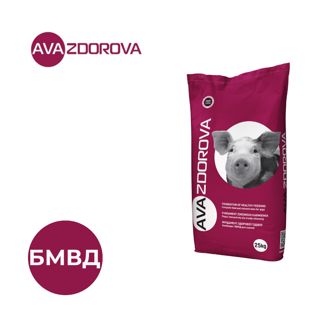 Добавка в корм для супоросних свиноматок AVA ZDOROVA (Здорова) Супорос 10%. Фасовка 25 кг, фото 1