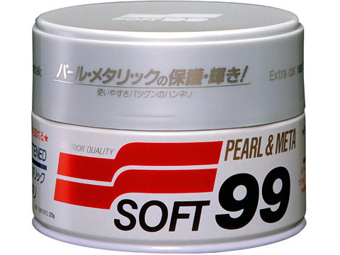 Поліроль SOFT99 00027 Pearl & Metalik Soft Wax — очисний, для світлих металіків