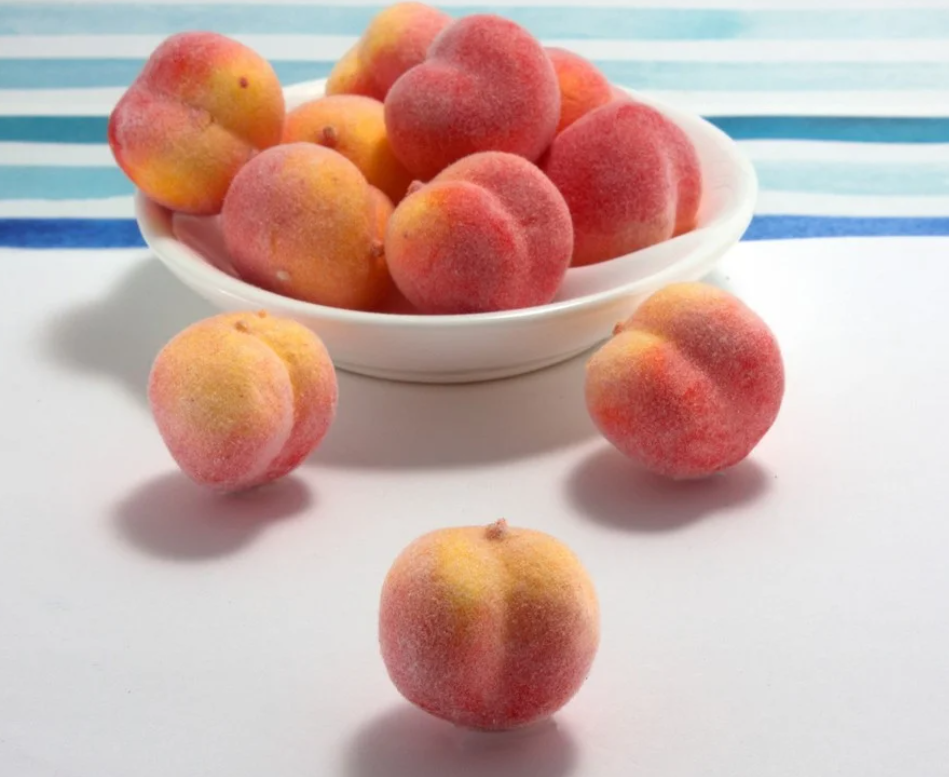 Декоративні фрукти міні персики з пінопласту 25 мм