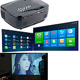 Проектор мультимедійний портативний LCD 28-150 "GP70UP Android Wi-Fi, фото 3
