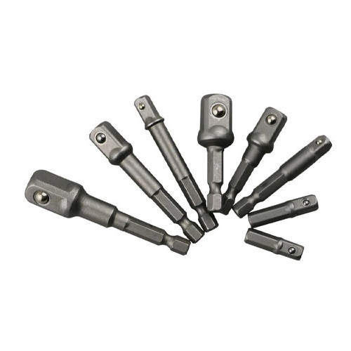 Набір перехідників 8шт 1/2, 1/4, 3/8 25-73мм, 6-гранні, для шурупокрута, фото 1