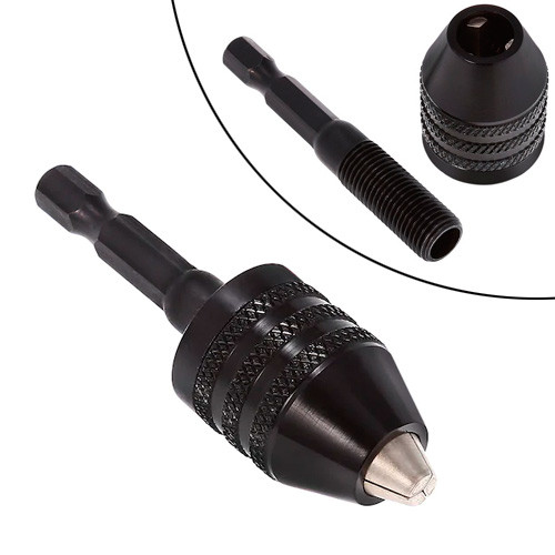 Патрон свердлильний швидкозатискний, 0.3-6.5мм 1/4" 6-гранний для дрилі, фото 1