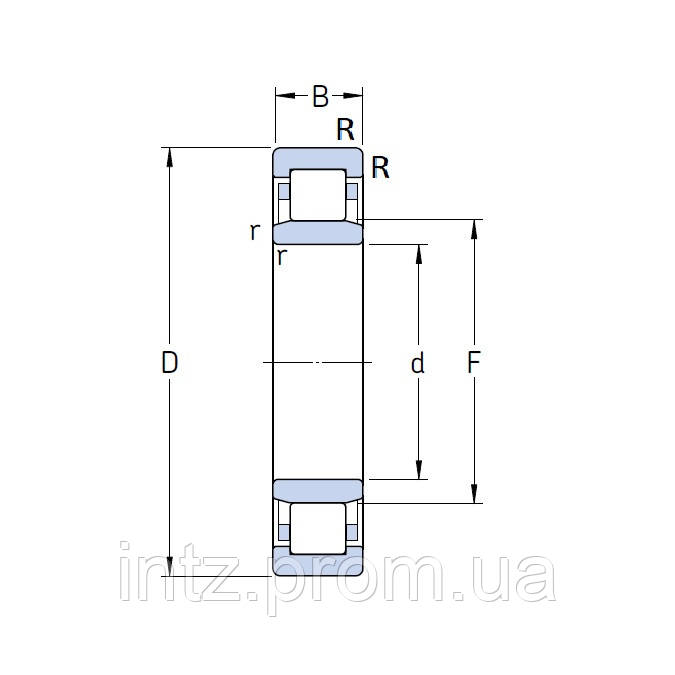 Подшипник NU 2206 ECP SKF, цена 1385 грн — Prom.ua (ID#1478110167)