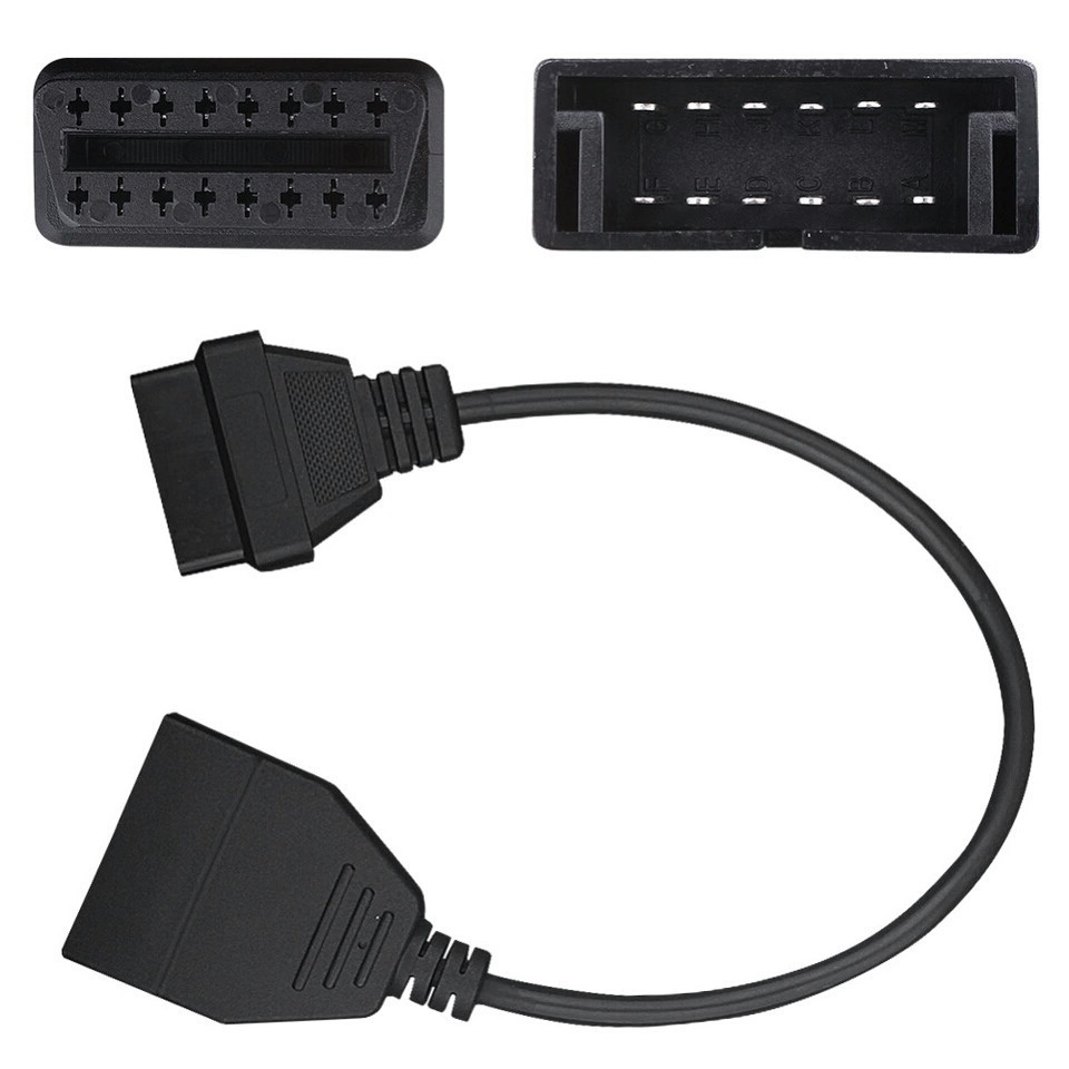 Перехідник з OBD2 16pin (мама) на GM 12pin (тато) GM12 Daewoo Lanos Sens