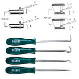 Набір гачків демонтажних 4шт для зняття сальників і ущільнюючих кілець, фото 2