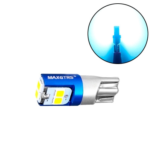 LED T10 W5W лампа в автомобіль, 6 SMD 3030, блакитний, фото 1