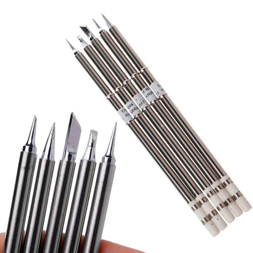 Набір жал 5шт T12 для паяльних станцій паяльників Hakko, фото 1