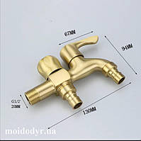 Кран декоративний латунний. Кран для хамама, лазні.